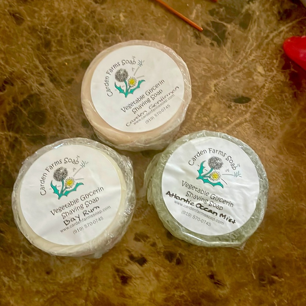 Homemade shave soaps